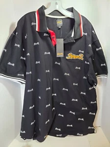 Le Tigre Mens Size XXXL Polo Shirt Black White Tigers NWT GTO 3XL Pontiac Patch - Picture 1 of 6