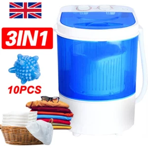 Portable Mini Washing Machine Spin Cycle 4.5KG Table Top Laundry Washer 220V U - Picture 1 of 9