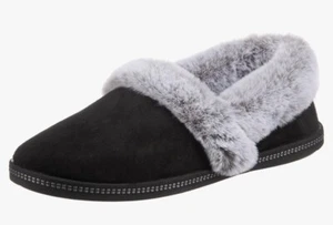 Skechers Women's cozy campfire toasty suede w/faux fur inside & out-Black-SZ 9.5 - Picture 1 of 24