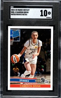 2024-25 Panini Instant RRR-4 Cameron Brink	Rated Rookie Retro SGC 10 Sparks - Image 1 of 2
