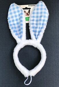 New ListingSimplyDog Easter Bunny Rabbit Ears Hat Headwear Size S/M - 11-13" Blue Nwt