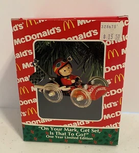 Adorno de Navidad Enesco McDonald’s 1993 “En tu marca, ponte en juego, ¿estás listo?” - Imagen 1 de 14
