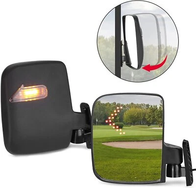 Espejos retrovisores laterales para carro de golf con intermitente LED para EZGO TXT Club Car Yamaha Foto 1 de 4