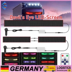 LED-Bildschirm Lkw Devil's Eye Lampe Lkw dynamisches Licht Auto-Augenlicht - Bild 1 von 18
