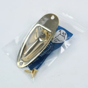 Cup Shape Strat style Guitar Output Jack w/Plate Socket, Gold Plated - Picture 1 of 6