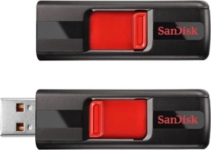 SanDisk Cruzer 8GB USB 2.0 Flash Pen Drive Memory Stick Backup - Retractable - Picture 1 of 5