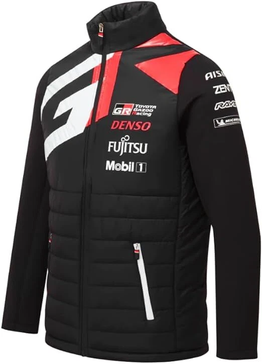 Toyota Gazoo Racing Official Team Padded Hybrid Jacket WEC Le Mans 24hr black - Image 1 of 1