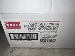 Sparco 1/2" Blue Bar 1-part Computer Paper (02180) - Picture 1 of 8