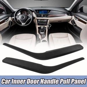 Manija de puerta interior izquierda + derecha panel de tracción moldura negro para BMW X1 E84 2009~2016 - Imagen 1 de 11