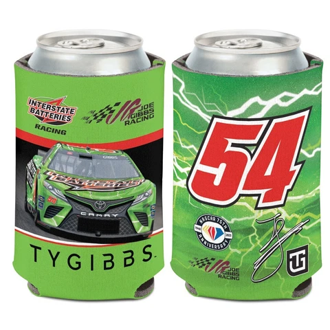 Ty Gibbs 2023 Wincraft #54 Interstate Batteries 12oz Can Coolie Cover