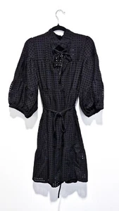 ZOE KRATZMANN black tiered dress size 1 NEW super cute wide sleeves - Bild 1 von 9