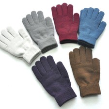 Guanto dito guida elastico cashmere caldo ispessimento pugni #
