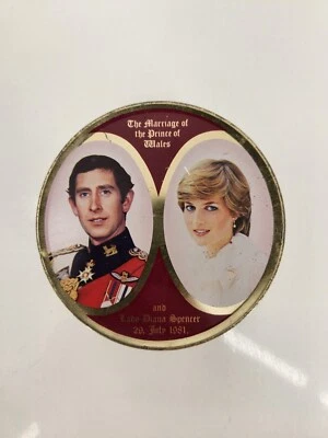 Rare Commemorative Royal Wedding Tin Prince Charles Princess Diana 1981 SK Sweet - Image 1 of 4