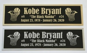 Kobe Bryant nameplate for signed basketball photo jersey or case - Picture 1 of 2