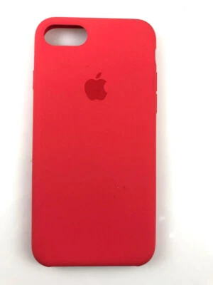 Original Apple Silicone Case for iPhone 7 8 2nd 3rd Generation SE Red Raspberry - Image 1 of 4