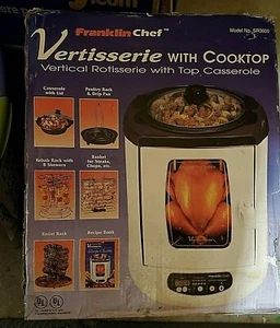 Franklin Chef Vertisserie Vertical Turkey/Chix Rotisserie SR3600 BNIB Complete - Picture 1 of 4
