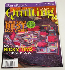 Fons & Porter's Love of Quilting Magazine Sep/Oct 2004 Projects Quick Quilt - Foto 1 di 7