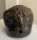 Vintage Art Pottery Head Sculpture Incense Burner or Herb Smoking Pipe?