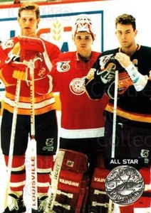 1991-92 Pro Set Platinum #280 Gary Roberts, Trevor Linden, Tim Cheveldae - Picture 1 of 1