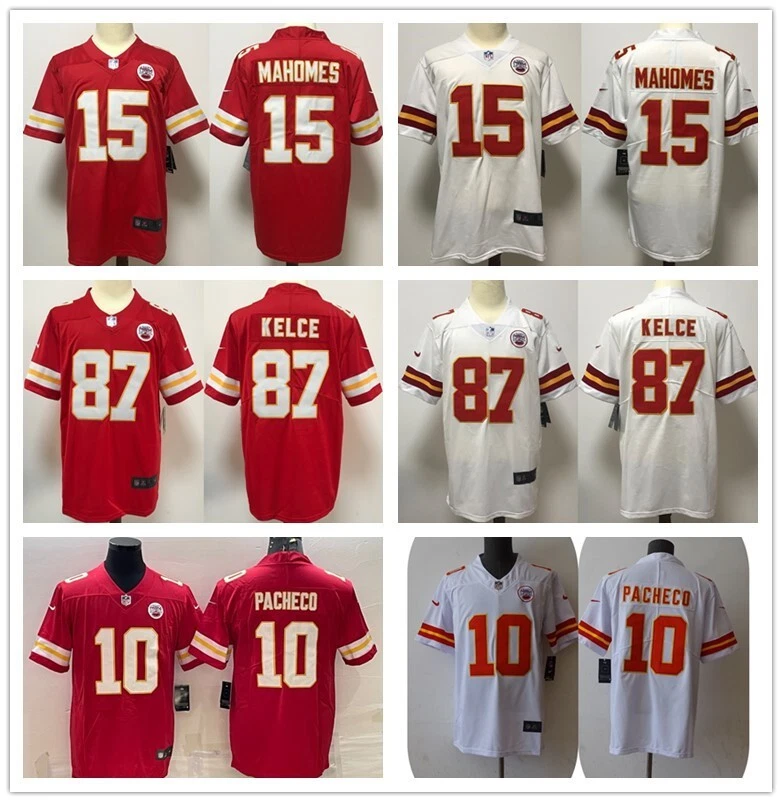 Men's NFL Mahomes #15#87#10 Kansas City Chiefs American Football Jerseys - Image 1 of 4