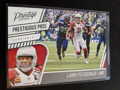 2020 Panini Prestige Prestigious Pros Larry Fitzgerald Cardinals - Image 1 of 2