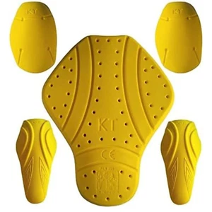 CE Level 2 Armor Pads Back, Shoulder And Elbows for Motorcycle Jackets - 5 PC - Picture 1 of 4