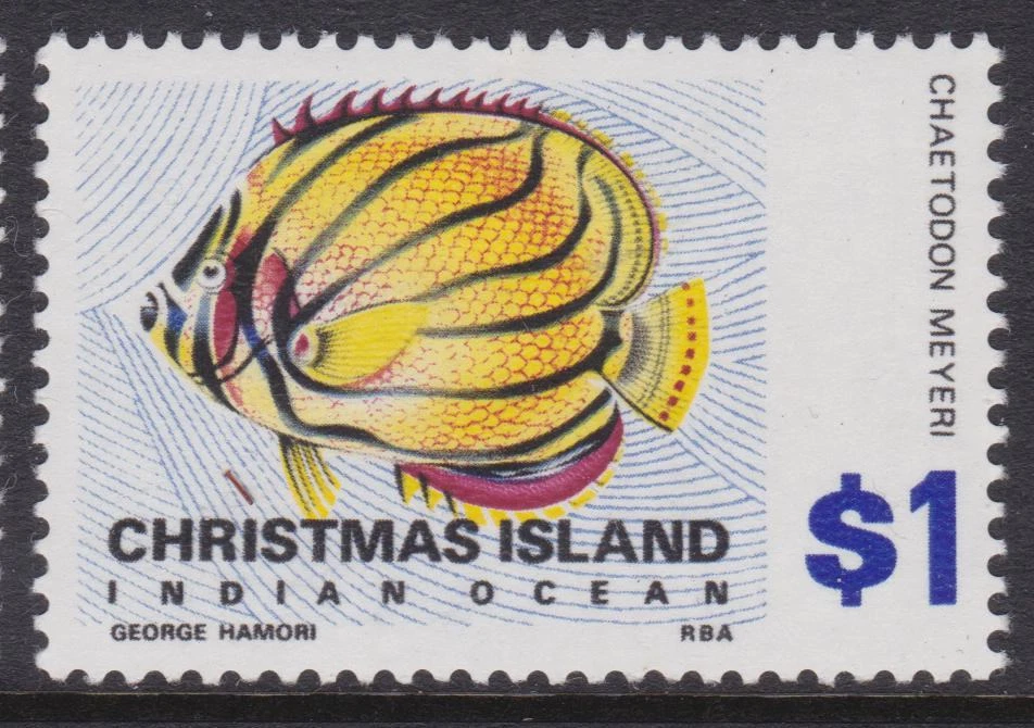 1968 Christmas Island Fish $1.00 Definitives Mint Hinged - Image 1 of 1