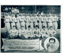 1937 TULSA OILERS  TEAM 8X10  PHOTO OKLAHOMA WHEATIES GOODRICH BASEBALL