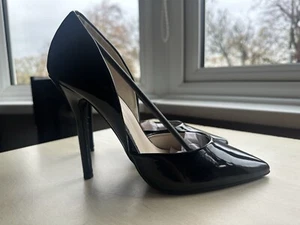 black patent stilettos Size 5 By Glamorous BNWT - Picture 1 of 5