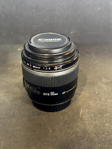 Canon EF-S 60mm F/2.8 macro USM With Lens Caps, Clean Glass