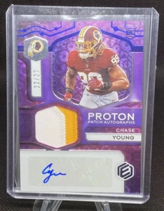 CHASE YOUNG 2020 PANINI ELEMENTS FOOTBALL RPA Patch AUTO PROTON RC /27 DROY🏆🔥 - Picture 1 of 2