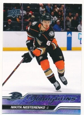 NIKITA NESTERENKO 2023-24 UPPER DECK YOUNG GUNS #230 DUCKS MINT - Image 1 of 2
