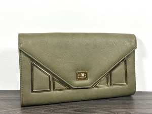 Encantador Bolso de Mano Charlie Verde Oliva y Dorado, Bolso de Mano, Bolsillo Usado en Excelente Condición - Imagen 1 de 21