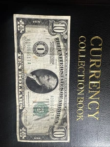 1928 10 Dollar Federal Reserve Numeral Note - Very Fine (VF) - Boston (1) Issue - Picture 1 of 5