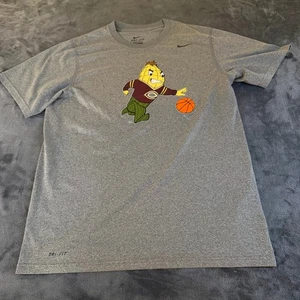 Nike Dri-Fit Concordia Mascot Basketball Graphic T-Shirt Tee Gray Mens Medium - Picture 1 of 10