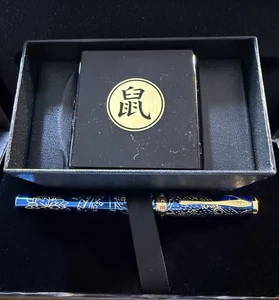 Cross Sauvage Year of the Rat 2020 Rollerball pen, Blue, AT0315-23 NEW - Picture 1 of 5