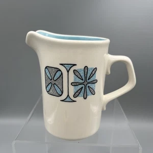 Vintage Rare Taylor Smith & TaylorCreamer “Corinthian" Pattern Blue White Gray - Picture 1 of 7