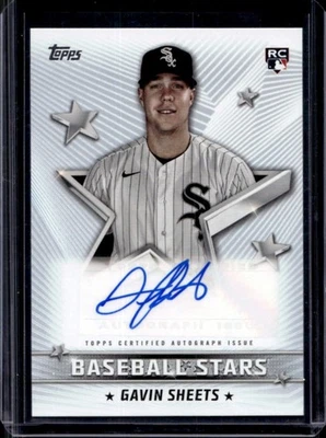 2022 Topps Gavin Sheets Baseball Stars Auto RC Rookie #BSA-GS White Sox - Image 1 of 2
