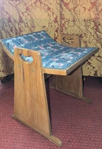 E Gomme Art Deco Arts And Crafts Stool Liberty Style Print Fabric - Picture 1 of 24