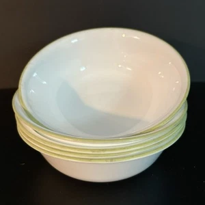 5 Corelle Fresh Cut Pattern with Spring Green Rim Cereal/Soup Bowl Set 6.25” - Picture 1 of 6
