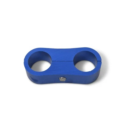 Separador de manguera Russell 654302; 2-06AN aluminio anodizado azul Foto 1 de 4