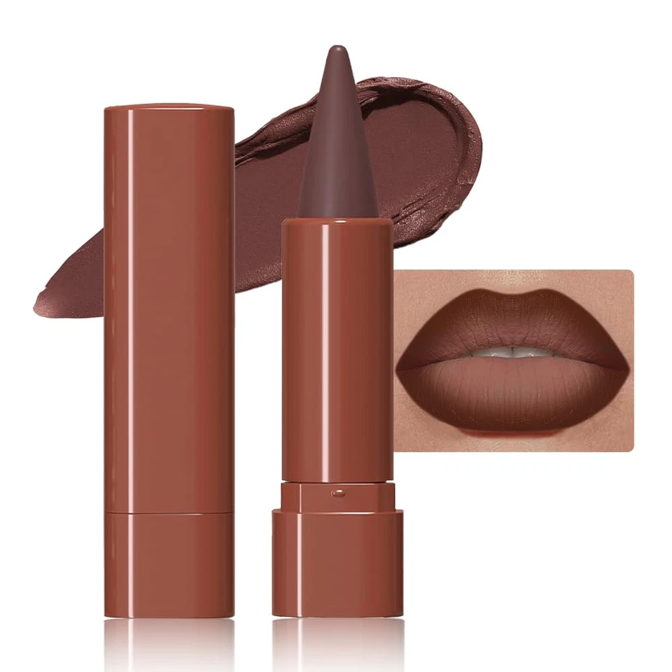 Maroon Gradient Matte Lipstick Crayon Lip Liner Pencil, Flawless Contour Gradual - Image 1 of 4