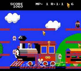 Mappy-Land - NES Nintendo Game Mappyland