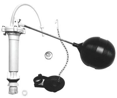 Kit completo de reparación de inodoro Danco 80816 válvula de llenado, aleta, varilla, flotador Foto 1 de 3