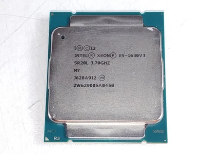 Lot of 2 Intel Xeon E5-1630 v3 3.70 GHz LGA 2011-3 Server CPU Processor SR20L - Image 1 of 4