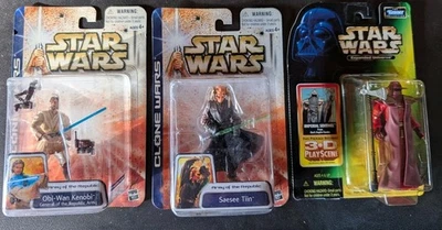 Lote de figuras Star Wars Clone Wars/Universo Extendido Hasbro 1998 2003 Foto 1 de 4