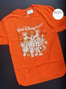 Camicia Parchi Disney 2025 WDW Halloween Mummia Costumi Arancione Adulto M - Foto 1 di 1