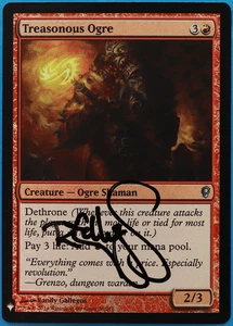 Treasonous Ogre (Mystery Booster) FOIL Conspiracy NM SIGNED (505063) ABUGames - Picture 1 of 2