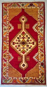 Akzentteppich, Indoor Teppich, Antik Teppich, Handgewebter Teppich, Anatolischer Teppich, 32x61'' - Bild 1 von 6