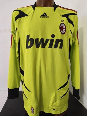 MAGLIA SHIRT CALCIO FOOTBALL VINTAGE AC MILAN  ADIDAS BWIN 2007-2008 TG XL - Immagine 1 di 4